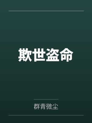 欺世盗命封面